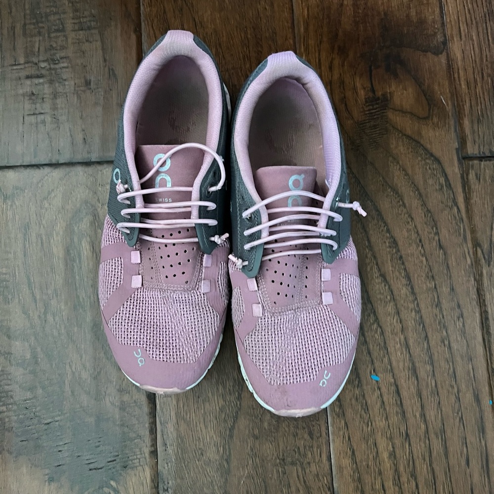 Pink and grey on clouds